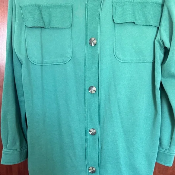 Maurices Green Knit Shirt Jacket Size Large - Picture 5 of 8